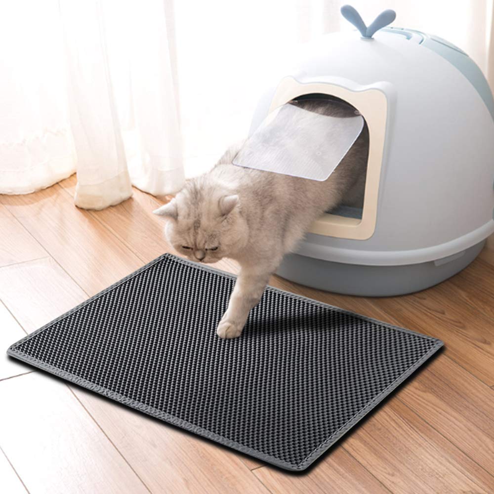 Pet Cat Litter Mat Waterproof Double Layer EVA Foldable Cat Litter Trapping Pet Carpet Bed Pads For Cats Pet Clean Supplies