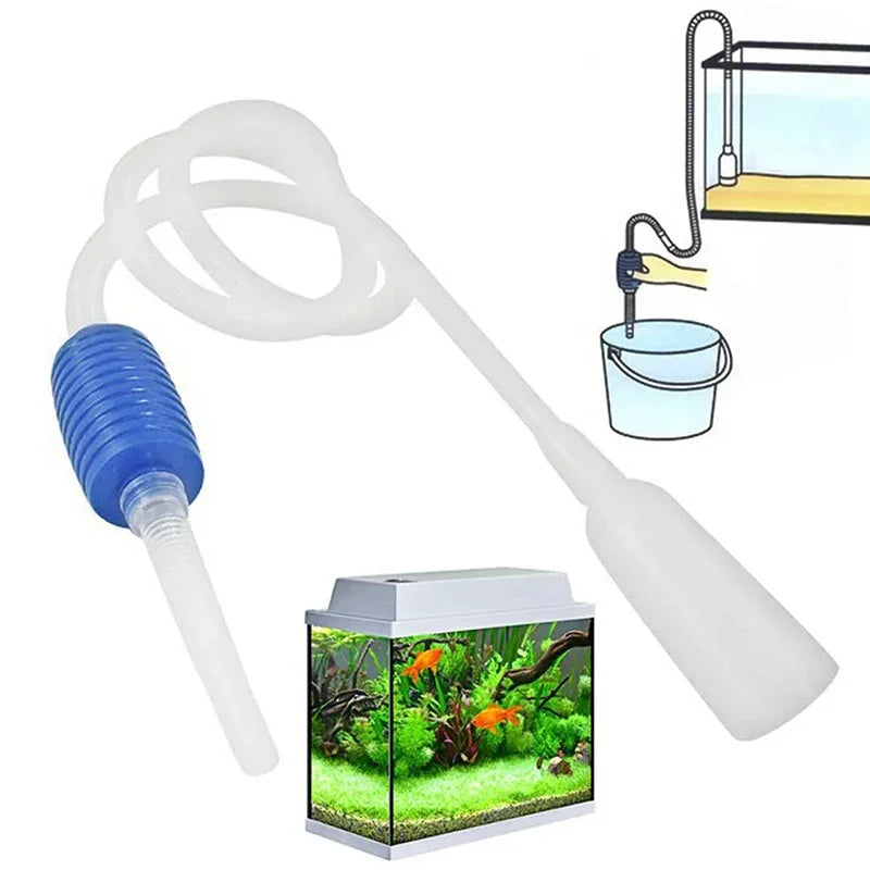 Semi-automatic Aquarium Clean Vacuum Water Change Changer Gravel Aquarium Simple Fish Tank Vacuum Siphon Pump Cleaner